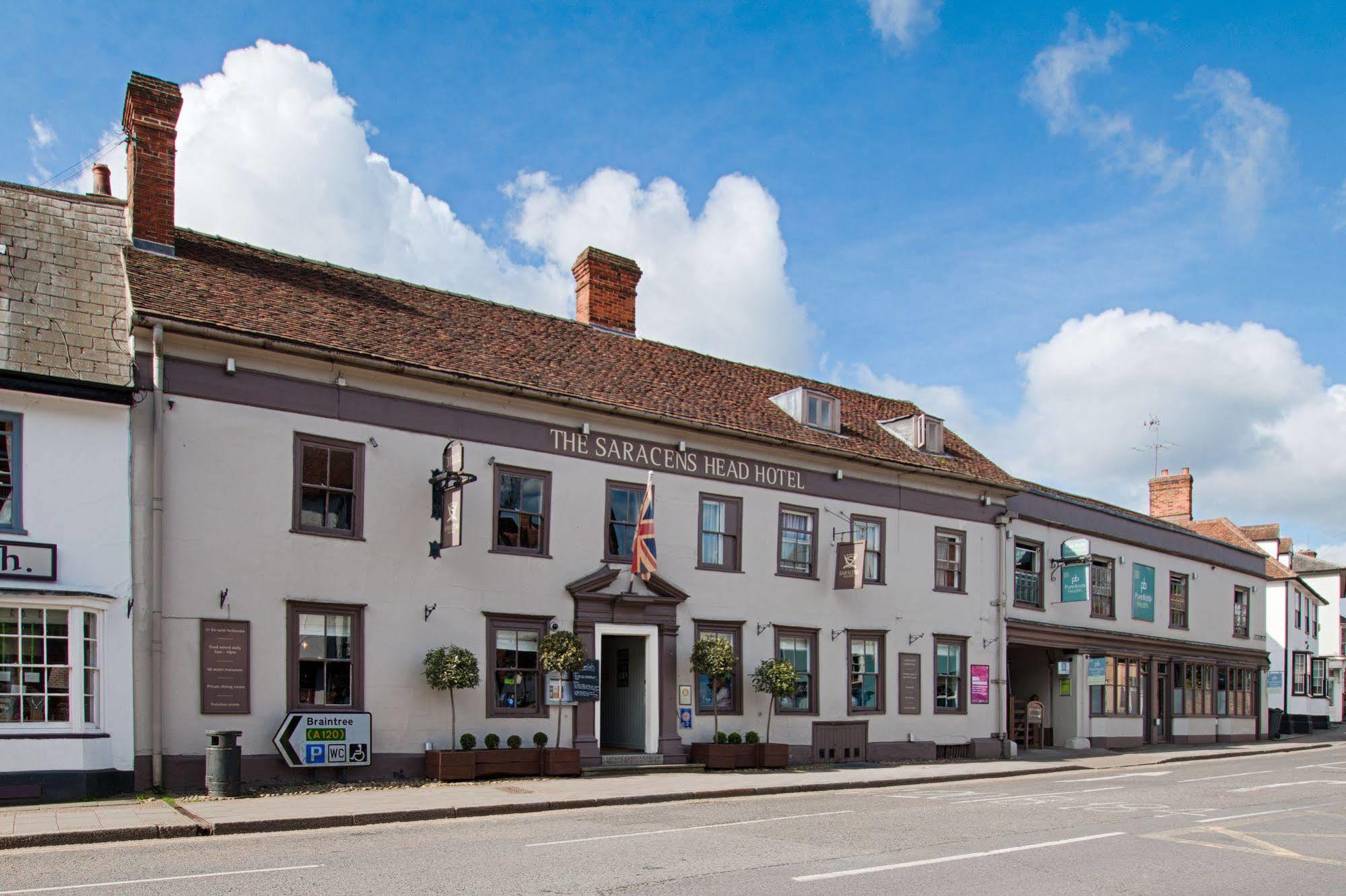 The Saracens Head Hotel Great Dunmow Exteriör bild